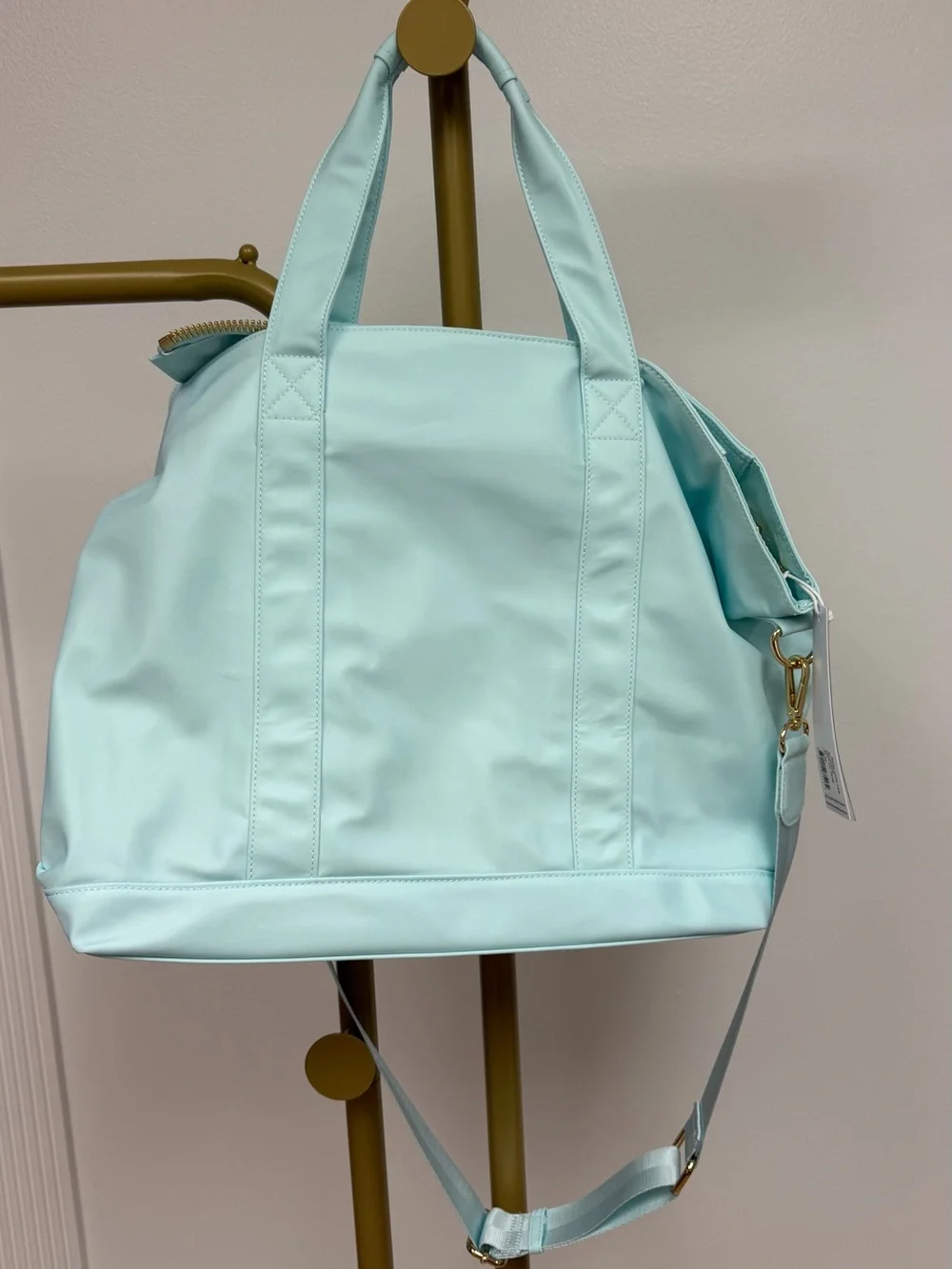 NWT Stoney Clover Lane Sky Blue Classic Nylon Tote Bag